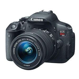 Canon EOS Rebel T5i Black DSLR Camera with Portable Battery Charging Box